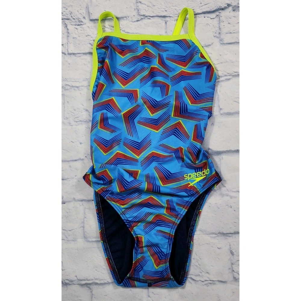 Speedo WOMENS JUNIORS SIZE 28 Play The Angles Pro LT Flyback Pop Blue 7719022